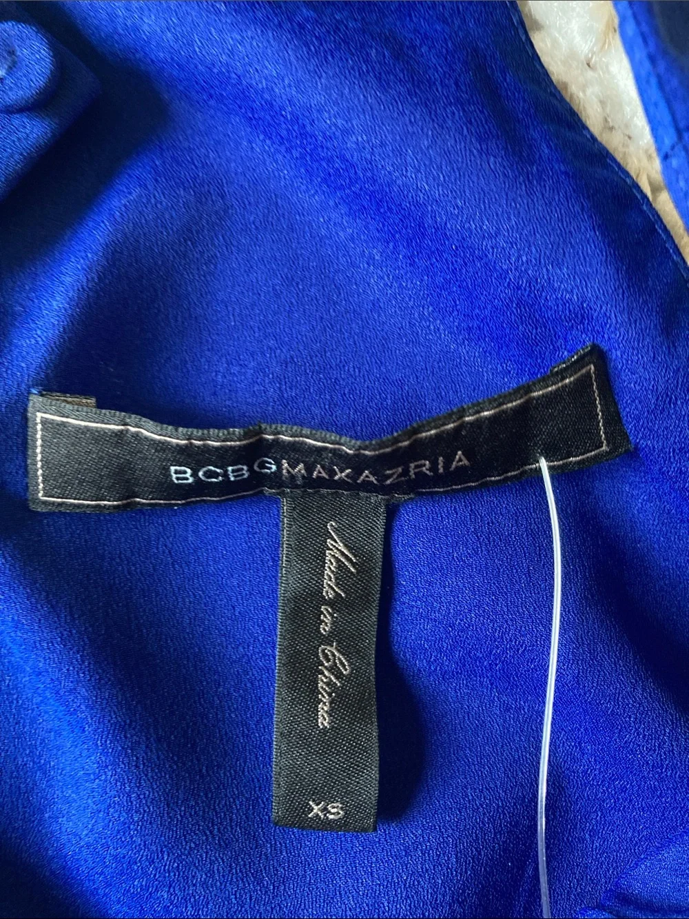 BCBGMaxAzria Women’s Cobalt Blue Halter dress